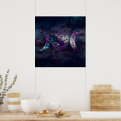 Driemaal Maan Godin Luna Universum Poster (Keuken)