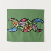 Driemaand Symbool Bloesem Wandkleed (Voorkant (horizontaal))