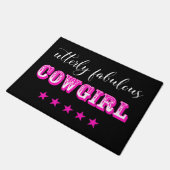 Driemaandelijks Fabulous "COWGIRL" Deurmat (Schuin)