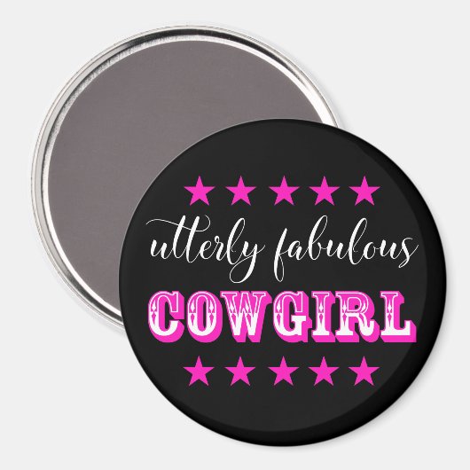 Driemaandelijks Fabulous "COWGIRL" Magneet (Voorkant / Achterkant)