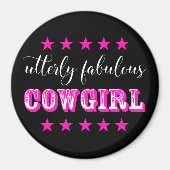 Driemaandelijks Fabulous "COWGIRL" Magneet (Voorkant)