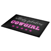 Driemaandelijks Fabulous "COWGIRL" Snijplank (Hoek)