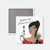 Driemaandelijks Fabulous Diva van een Magnet (Voorkant / Achterkant)