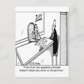 Driemaandelijkse belastingen betekenen niet dat 25 briefkaart (Voorkant)