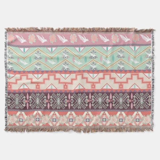 Driemaands Blanket/Tribal Patroon Deken (Voorkant)