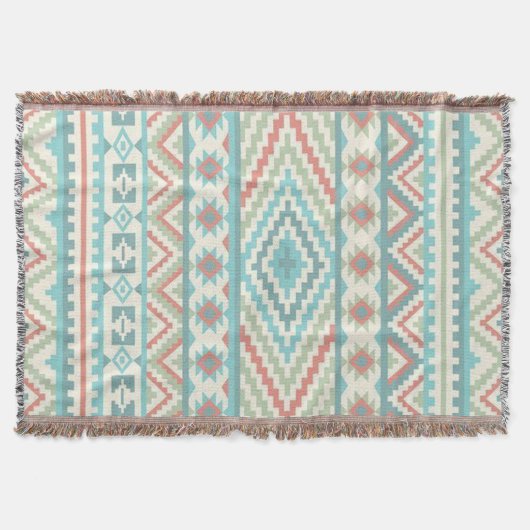 Driemaands Blanket/Tribal Patroon Deken (Voorkant)