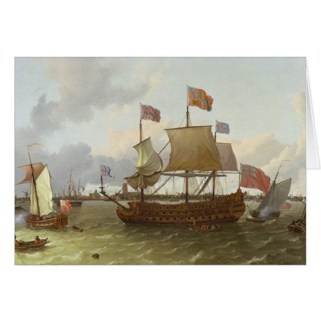 Driemaands 'Britannia' in Rotterdam, 1698 (Voorkant Horizontaal)