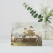 Driemaands 'Britannia' in Rotterdam, 1698 Briefkaart (Staand voorkant)