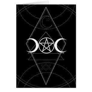 Driemaans Geometrie Pentagram Wicca Verjaardag