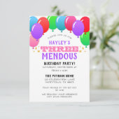 DRIEmendous 3rd Birthday Banner Pink Kaart (Staand voorkant)