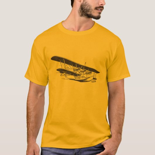 Driemotorige zeeflane t-shirt (Voorkant)