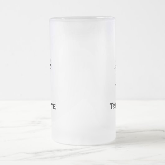 Drieoogbot met drievoudig oog matglas bierpul (Center)