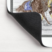 Driepaarse razen - nek en nek muismat (Hoek)