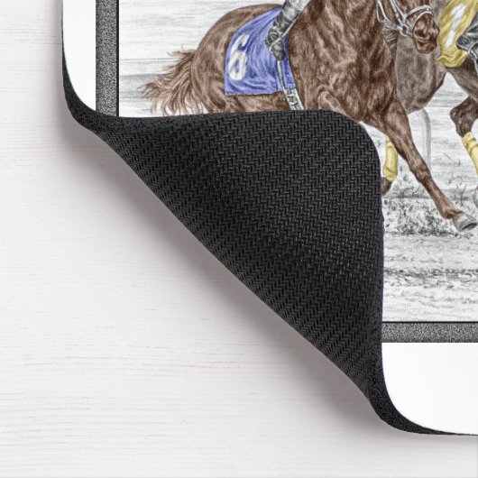 Driepaarse razen - nek en nek muismat (Hoek)