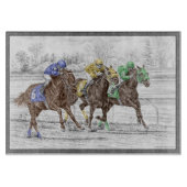 Driepaarse razen - nek en nek snijplank (Voorkant)