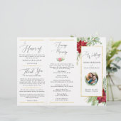 Driepanelenprogramma voor kerstfeestdagen (Staand voorkant)