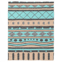 Driepartijpatroon voor peach en Turquoise