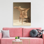 Driepodig 'chueh'-vat voor de verwarming van wijn canvas afdruk (Insitu (Woonkamer))