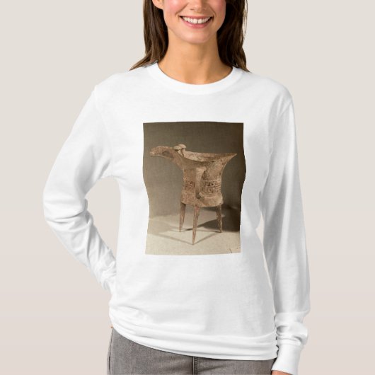 Driepodig 'chueh'-vat voor de verwarming van wijn t-shirt (Voorkant)