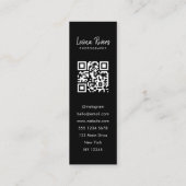 Drieportret QR Code Fotograaf Visitekaartje (Achterkant)