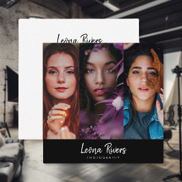 Drieportret QR Code Fotograaf Visitekaartje