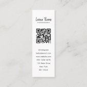 Drieportret QR Code Fotograaf Visitekaartje (Achterkant)