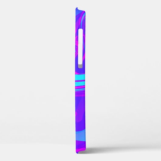 driepuntsdraai, paars blauw Case-Mate iPhone case (Achterkant / Links)