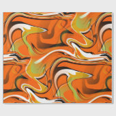 driepuntsdrager, oranje cadeaupapier (Vlak)