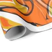 driepuntsdrager, oranje cadeaupapier (Rol Hoek)