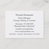  driepuntskunst 3,5 x 2,5 inch visitekaartje (Achterkant)