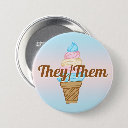  driepuntspionnen voor de interseksprijs ronde button 7,6 cm (Voorkant /achterkant)