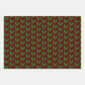 driestuksverpakking voor Holly-Day Inpakpapier Vel (Voorkant)