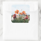 Drietal Bloemen Sticker (Tas)