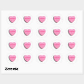 Drietal Candy Heart Ronde Sticker (Vel)