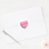 Drietal Candy Heart Ronde Sticker (Envelop)