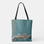 Drietal IJslandse paarden Tote Bag (Achterkant)