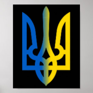 Drietand Oekraïense Volodymyr Zelensky President V Poster
