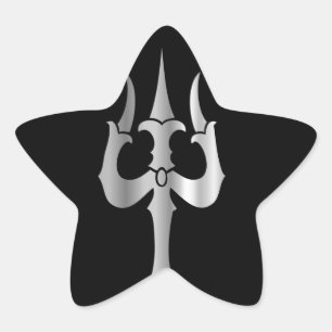 Drietand van Heer Shiva- Hindoeïsme Ster Sticker