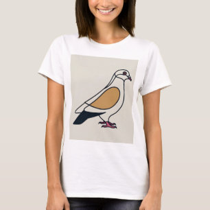 Drietonige duivenvectorkunst t-shirt