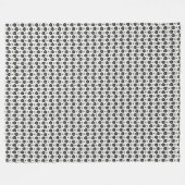 Drievlakviooltjes Fleece Deken (Voorkant (Horizontaal))