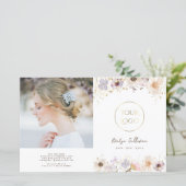 Drievoudig bloemen tweevoudig brochure (Staand voorkant)