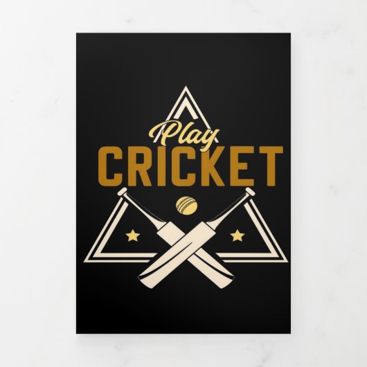 Drievoudig briefopeningsbericht afspelen cricket drieluik aankondiging (Cover)