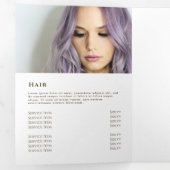 Drievoudig brochure over Daisies Drieluik Kaart (Binnenzijde eerst)