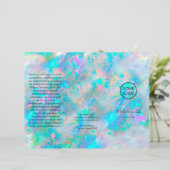 drievoudig brochure voor optische textuur (Staand voorkant)