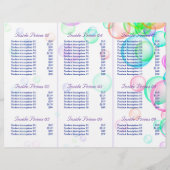 Drievoudig brochure voor zeepbellen - Papierblad (Achterkant)