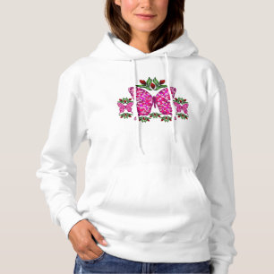 Drievoudig Butterfly-dames met zweetshirt Hoodie