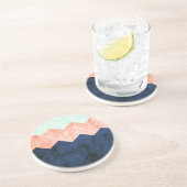 drievoudig chevron zandsteen onderzetter (Zijkant)