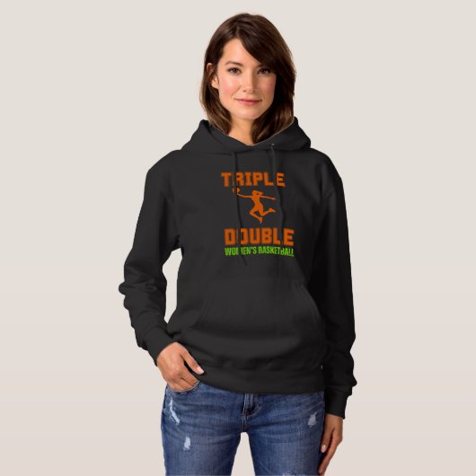 Drievoudig Dubbel Vrouwen Basketbal Shirt (Voorkant volledig)