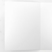 Drievoudig Fold-programma met letters Drieluik Programma (Binnenzijde eerst)