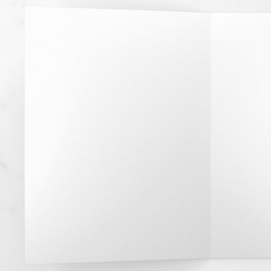 Drievoudig Fold-programma met letters Drieluik Programma (Binnenzijde eerst)